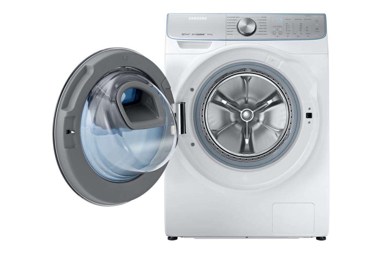 Samsung: Waschmaschine mit zwei Motoren und KI-Assistent