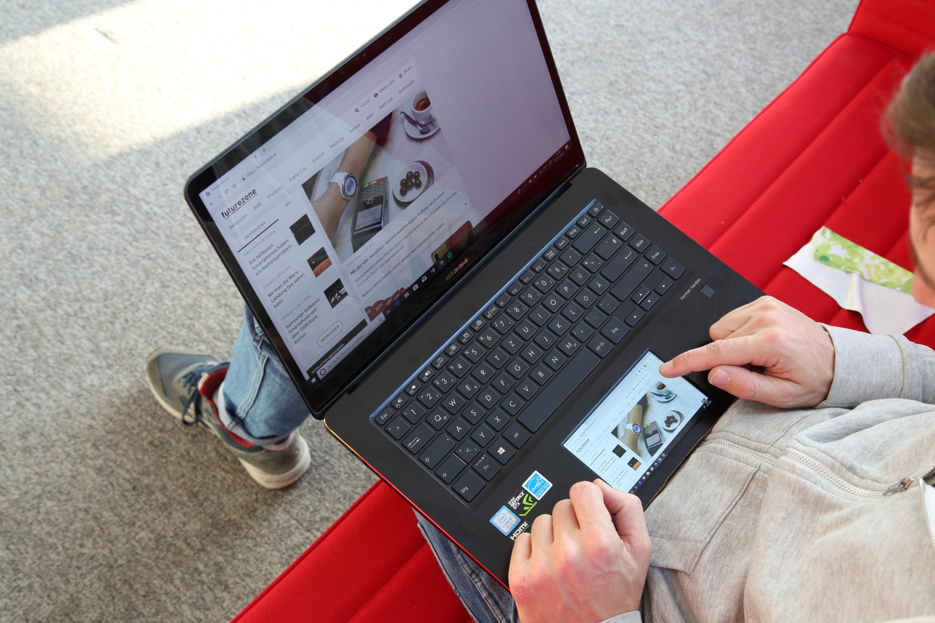 Asus ZenBook Pro 15 im Test: Das kann das Touchpad-Display | futurezone.at