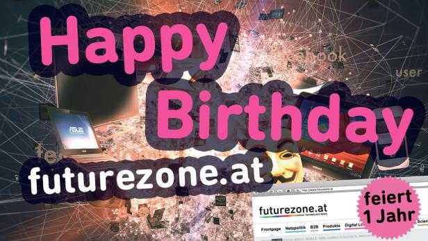 Futurezone-Geburtstagseinladung