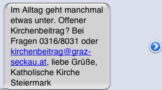 Die Massen-SMS der Katholischen Kirche