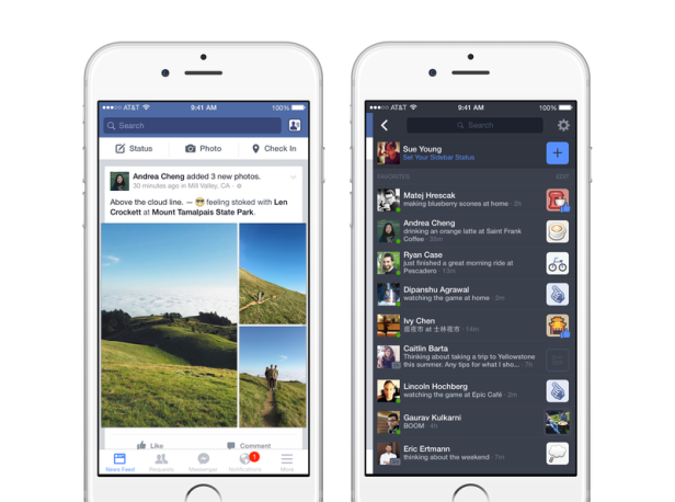 Facebook Status Chat