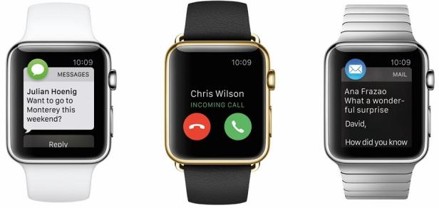 Apple Watch - drei Stück - Ansicht frontal