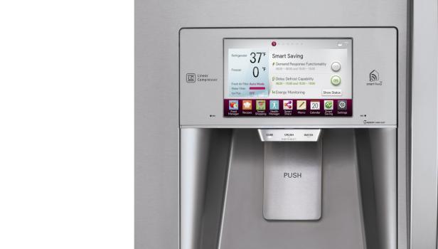 LGs intelligenter Eiskasten mit Touch-Display