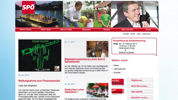 Defaced: Website der SPÖ Salzburg Stadt am Freitagvormittag
