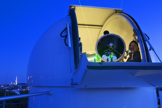 Das Hedy Lamarr Quantum Communication Telescope in Wien