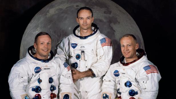 Die Astronauten der historischen Apollo 11 Mission: Neil Armstrong (li.), Michael Collins und Edwin "Buzz" Aldrin (re.). Die Astronauten der historischen Apollo 11 Mission: Neil Armstrong (li.), Michael Collins und Edwin "Buzz" Aldrin (re.).