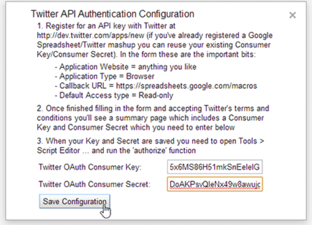 Setup Twitter App