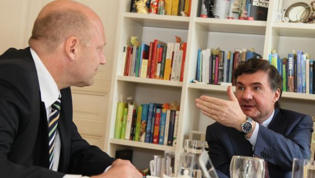 Cisco-Österreich-Chef Achim Kaspar (links) und Bildungsexperte Andreas Salcher (rechts)