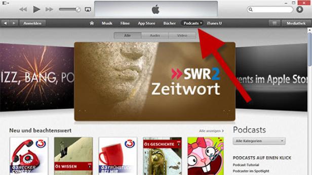 Podcasts im iTunes Store