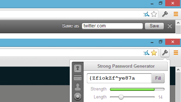 Neue Logins automatisch eintragen und sichere Passwörter errechnen.