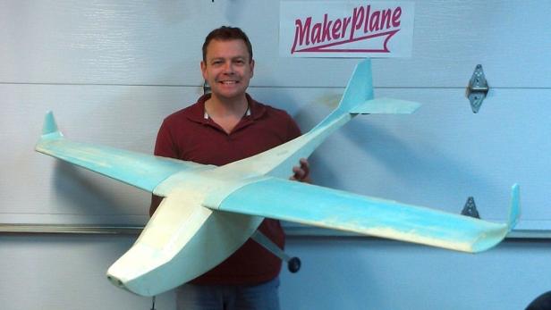Ein Modell des Flugzeugs