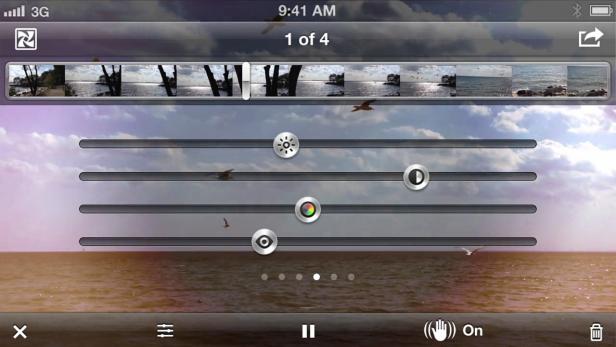 Videobearbeitungs-Tools der Luma-App