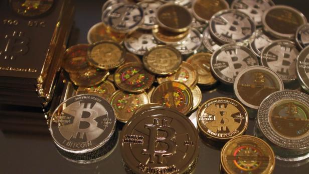 Some of Bitcoin enthusiast Mike Caldwell's coins a