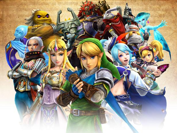 Eine Gruppe von Charakteren aus der „The Legend of Zelda“-Reihe.