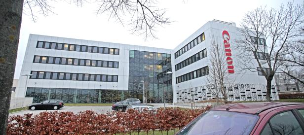 Die Canon-Österreich-Zentrale in Wien Oberlaa