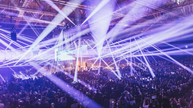Menschenmassen beim Slush-Festival