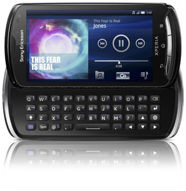 Das Xperia Pro mit Tastatur