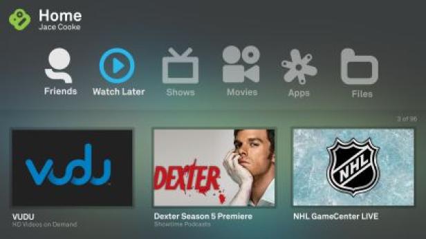 Boxee Homescreen