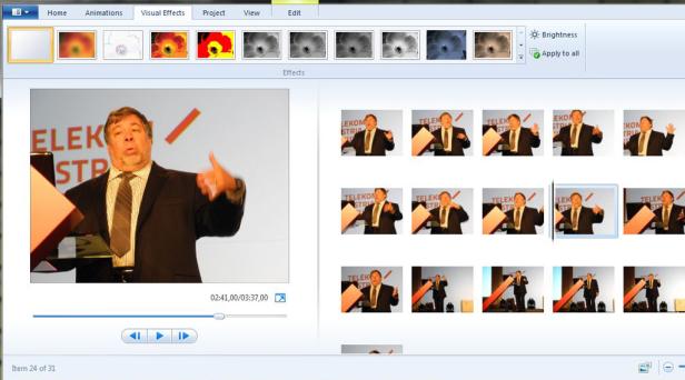 Viel mehr als Fotos präsentieren kann man mit dem Movie Maker nicht machen.