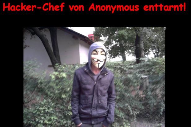 Screenshot der "Enttarnung des Hacker-Chefs"