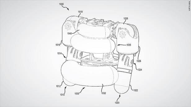 Roboter-Skizze aus einem Patentantrag von Disney
