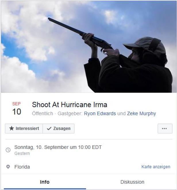Screenshot der Facebook-Veranstaltung