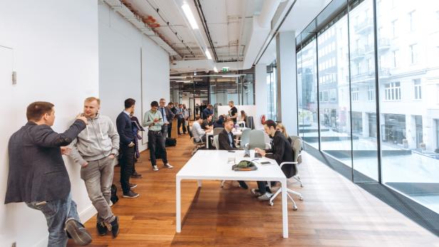 Registrierung der Start-ups bei der Onboarding-Woche