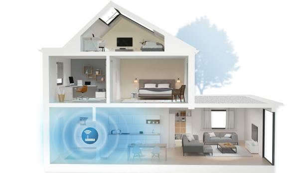 Ohne devolo Powerline: Das Router-WLAN ist zu schwach