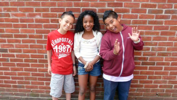 Aaron, Vanecia und Kelvin