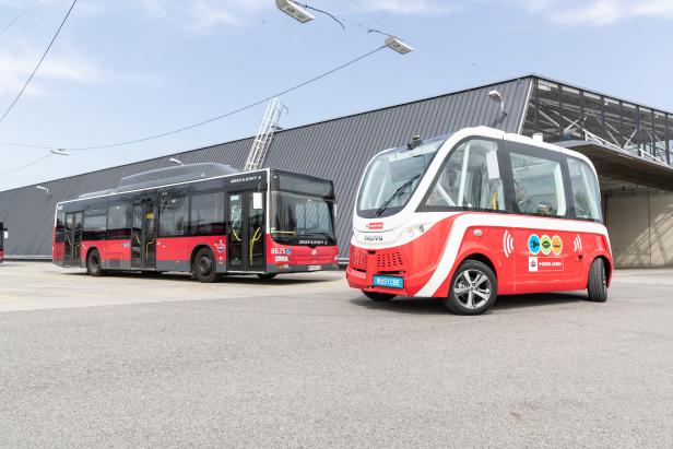 Autonomer eBus der Wiener Linien