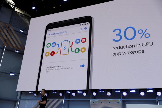 Dave Burke of Google speaks on stage during the annual Google I/O developers conference in Mountain View