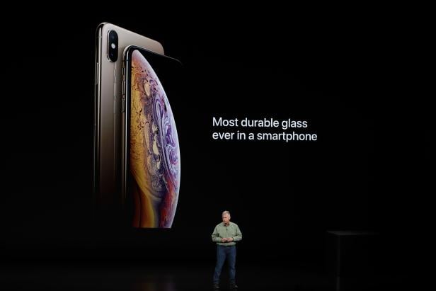 Schiller Senior Vice President, Worldwide Marketing of Apple, speaks about the the new Apple iPhone XS at an Apple Inc product launch in Cupertino