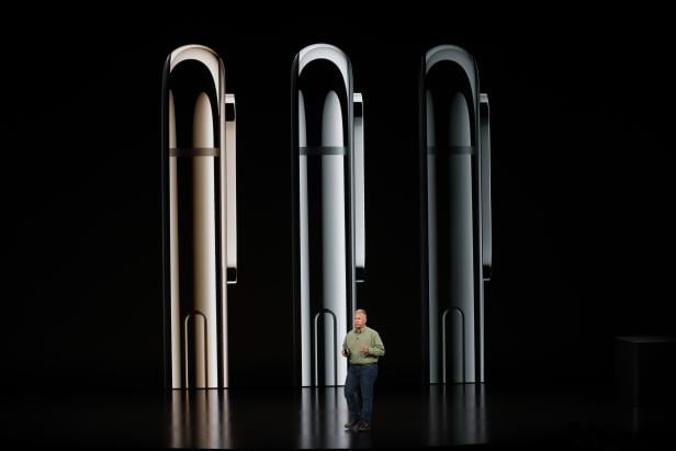 Schiller Senior Vice President, Worldwide Marketing of Apple, speaks about the the new Apple iPhone XS at an Apple Inc product launch in Cupertino