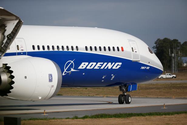 FILE PHOTO - The new Boeing 787-10 Dreamliner taxis on the runway during it's first flight at the Charleston International Airport in North Charleston