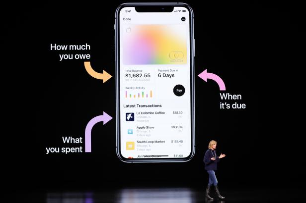 Jennifer Bailey VP Apple Pay at Apple, speaks during an Apple special event at the Steve Jobs Theater in Cupertino