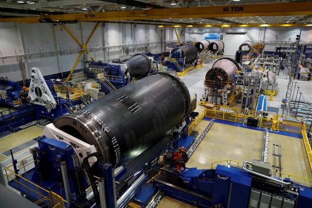 FILE PHOTO: The 787 Aft Body manufacturing area is seen at Boeing South Carolina in North Charleston