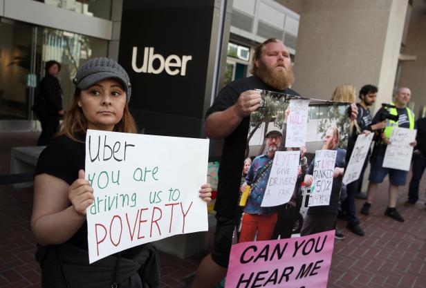 US-APP-BASED-DRIVERS-HOLD-STRIKE-ACROSS-THE-U.S.