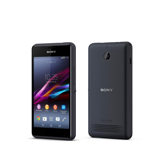Ein Sony Xperia Smartphone, von vorne und hinten gezeigt.
