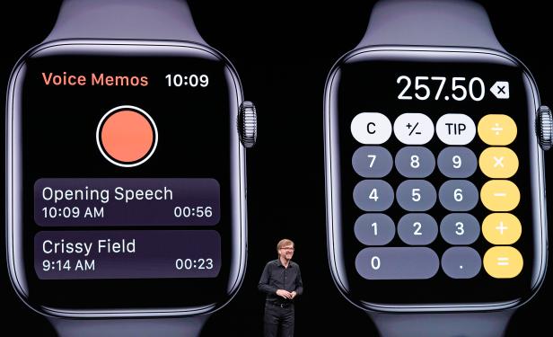 Apple VP of Technology Kevin Lynch speaks about the Apple Watch during Apple's annual Worldwide Developers Conference in San Jose