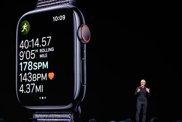 Apple CEO Tim Cook speaks about the Apple Watch during Apple's annual Worldwide Developers Conference in San Jose