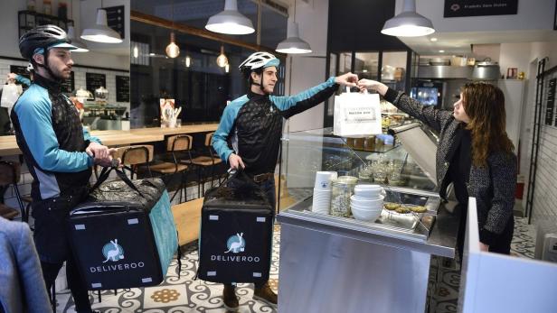 Lieferdienste wie Deliveroo und Foodora erfreuen sich in Europa steigender Beliebtheit