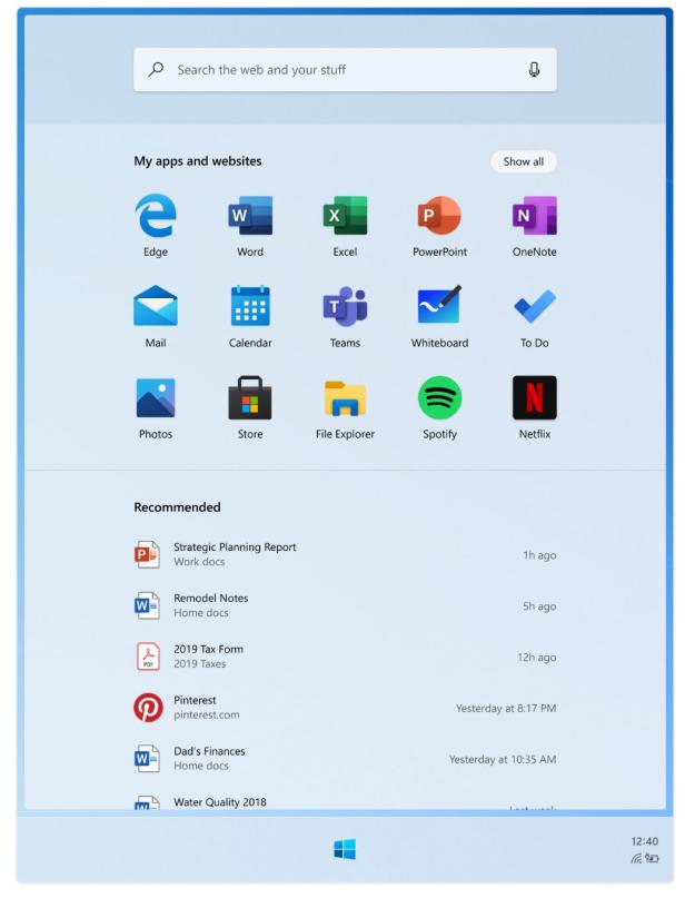 Leak Gibt Einblick In Windows 10x Startmenu Wird Launcher