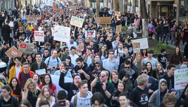 Protest gegen neues Urheberrecht - Stuttgart