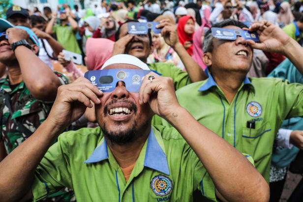 Solar eclipse in Medan