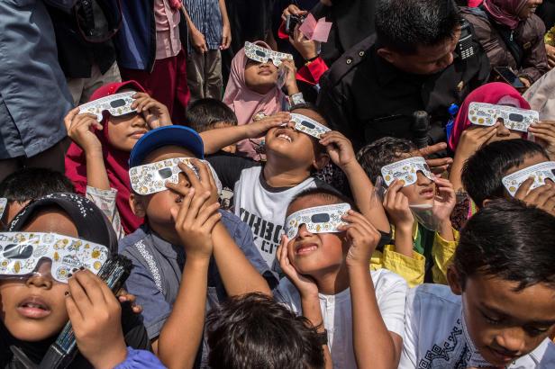 INDONESIA-ASTRONOMY-SOLAR-ECLIPSE