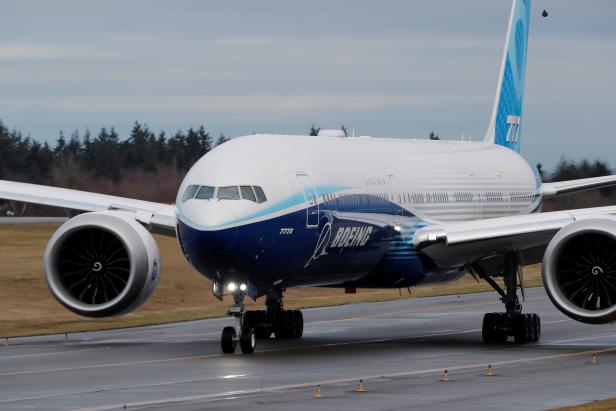 Boeing stages the first flight of its 777X plane outside Seattle