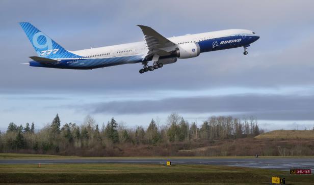 US-BOEING-CONDUCTS-THIRD-ATTEMPT-AT-FIRST-FLIGHT-OF-777X-AIRPLAN