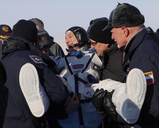 Soyuz MS-13 space capsule lands with Expedition 61 in Kazakhstan