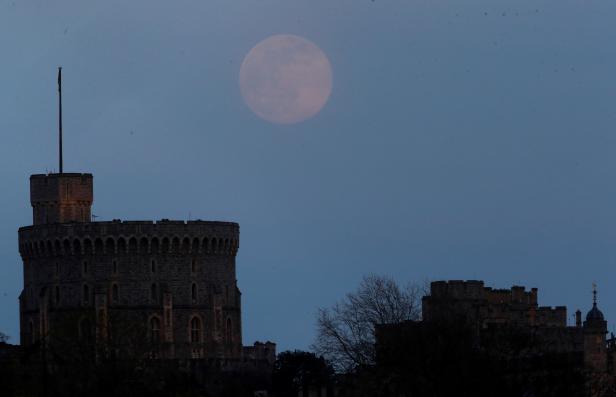 The Supermoon visible over Britain