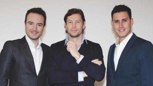 Vangardist-Gründer Julian Wiehl (li.) und Carlos Gomez (re.) konnten Investor Thomas Polak gewinnen